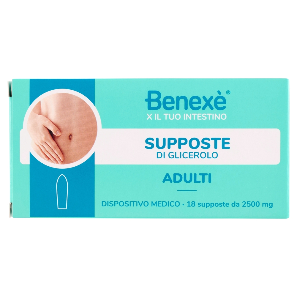 Benexè X il Tuo Intestino Supposte di Glicerolo Adulti 18 x 2500 mg